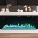 preview thumbnail 9 of 12, Stylish Electric Fireplace TV stand: Remote - controlled Operation and Adjustable Heating for Comfort