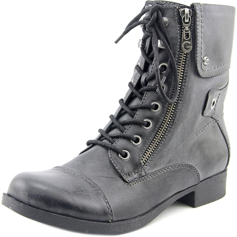 guess black combat boots