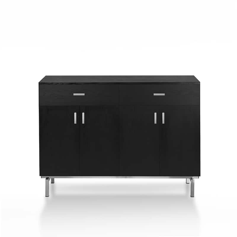Furniture of America Mason Modern 2-drawer Closed Storage Buffet with Wine Rack