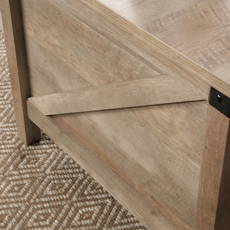Lift-top Coffee Table, Brown finish,Top lifts up and forward to create versatile work surface for snacking
