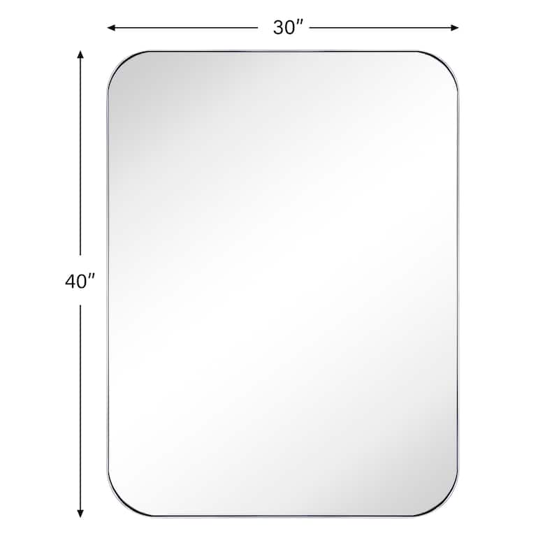 TEHOME Mid-Century Modern Chic Metal Rounded Wall Mirrors