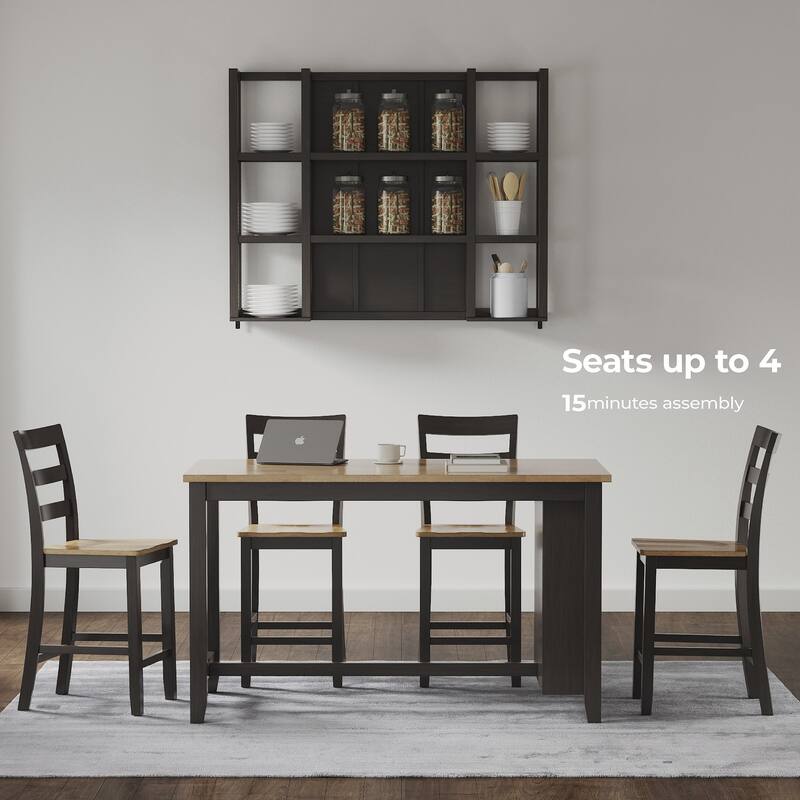 Signature Design by Ashley Gesthaven Counter Height Dining Table - 60" W x 30" D x 36" H