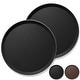 (Set of 2) Round Restaurant Serving Trays, Non-Skid NSF Food Service - Thumbnail 0