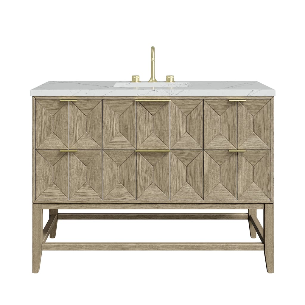 James Martin Vanities D100-V48-3ENC Emmeline 48" Single Basin Ash Wood