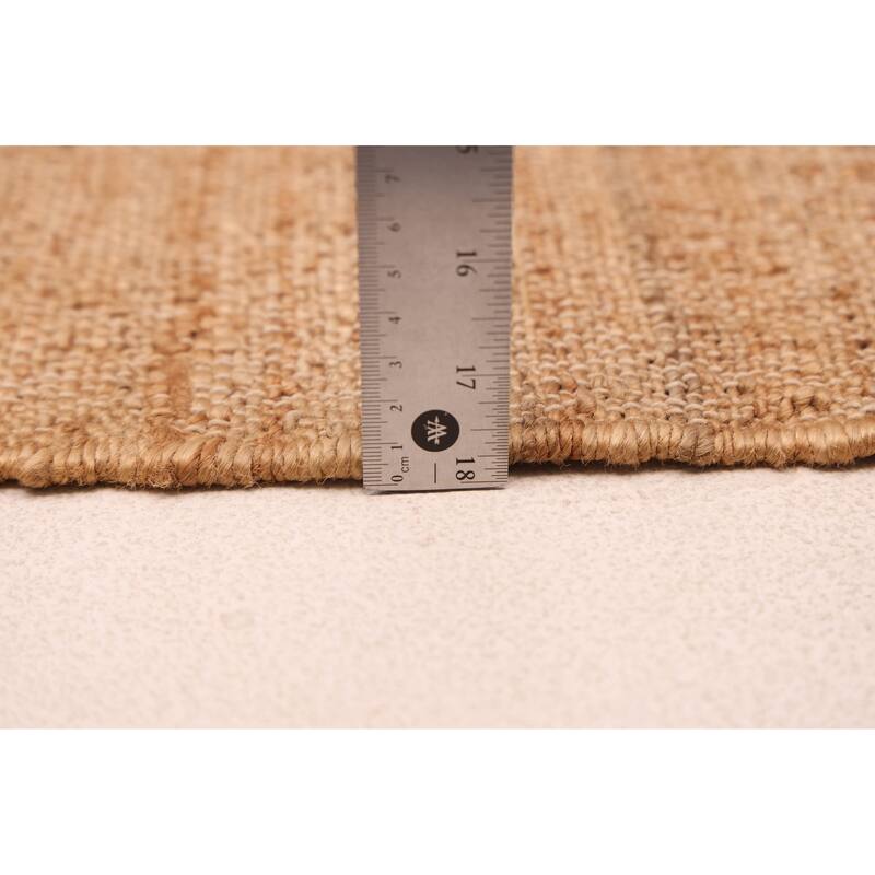 ECARPETGALLERY Flat-Weave Palas Denizli Tan Jute Kilim - 5'6 x 7'5