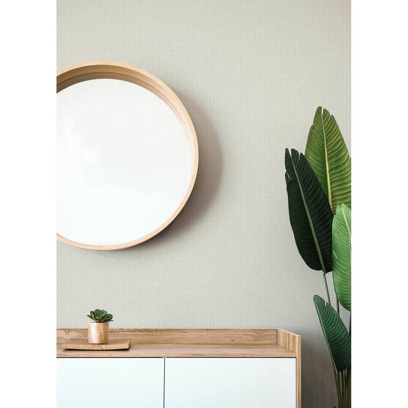 A-Street Prints Lawndale Stone Textured Pinstripe Wallpaper