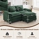 preview thumbnail 84 of 109, Modular Cloud Chenille Sectional Sofa with Ottomans, Deep Seat Convertible L-Shaped or U-Shaped Couch