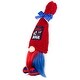 preview thumbnail 4 of 4, Home of the Brave Patriotic Gnome Decoration - 13" - Red and Blue
