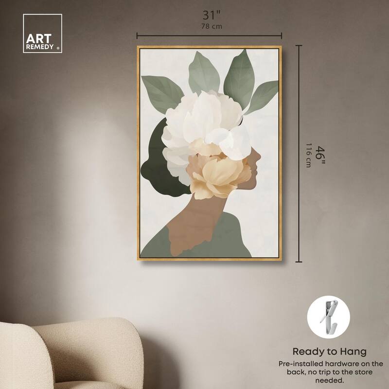 Floral Headpiece II Canvas by Art Remedy