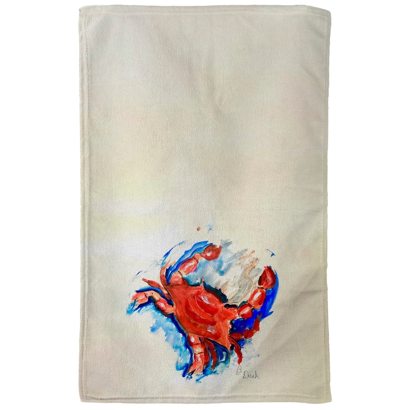 Betsy's Red Crab Kitchen Towel - 16x25