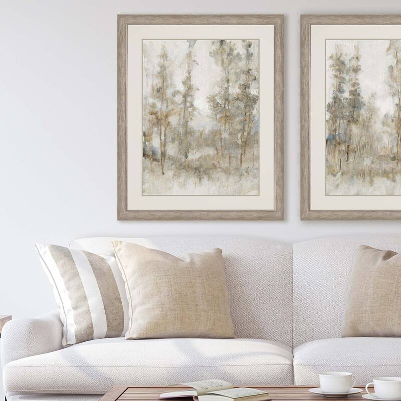 Thicket of Trees I Framed Art Giclee Under Glass - Brown