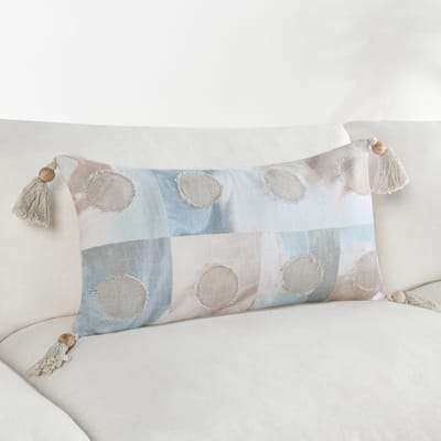 Villa by Classic Home Yama 14"x26" Cotton Blend Multicolor Throw Pillow