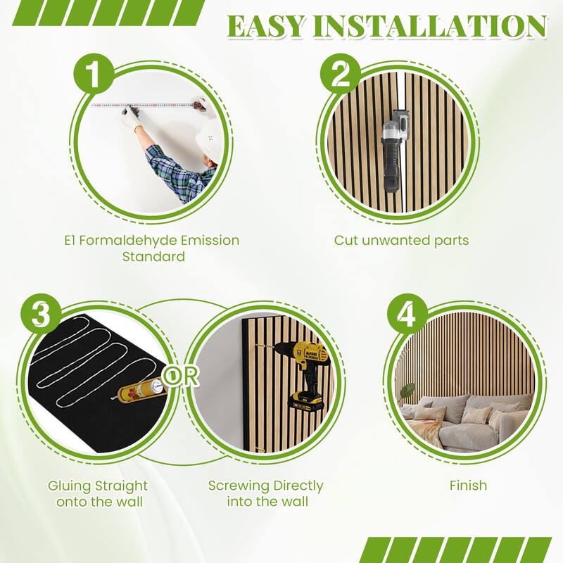 Soundproof Wood Slat Panels Acoustic Wall and Ceiling Panels