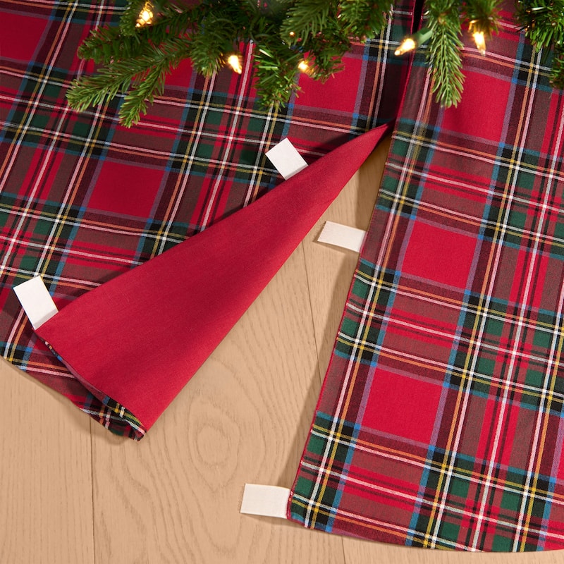 Stowe Tartan Plaid Christmas Tree Skirt - 48x48