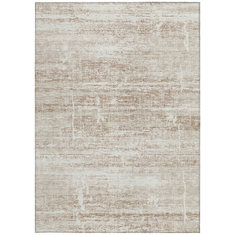 HomeRoots Abstract Transitional Rectangle Outdoor Rug