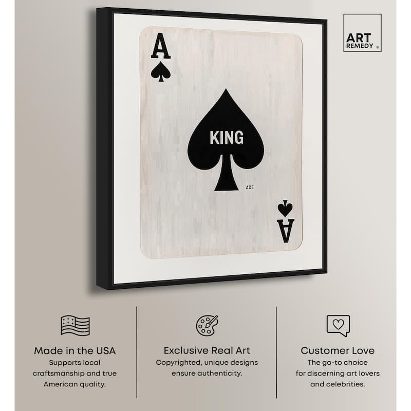 King of Spades Canvas by Art Remedy