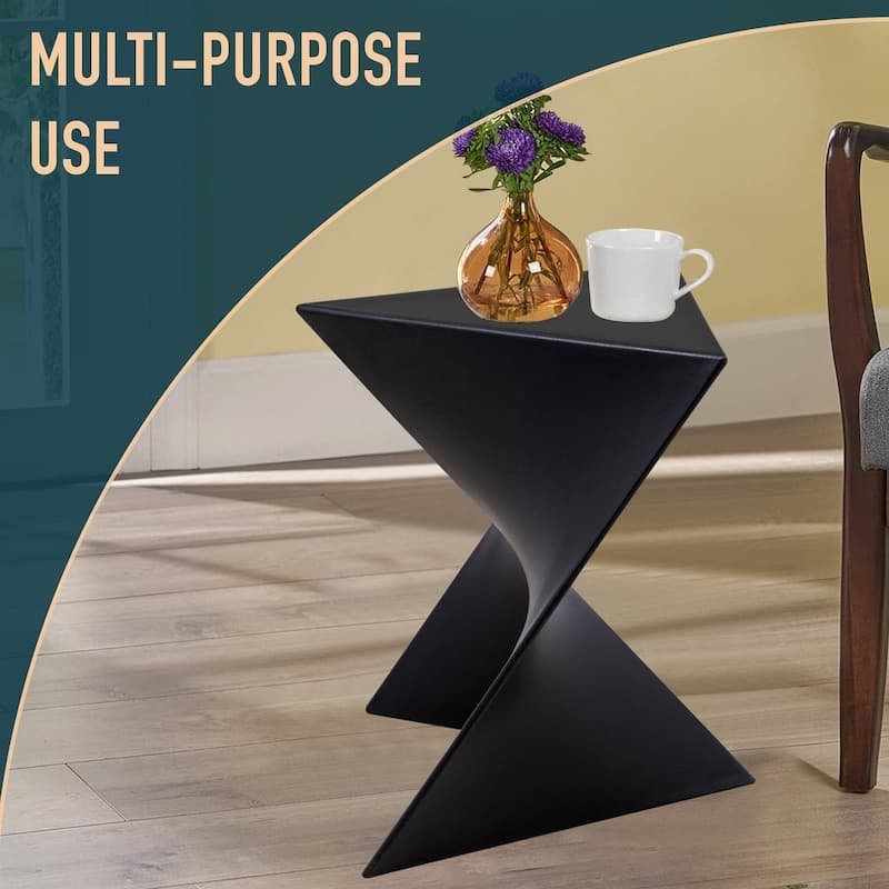 LeisureMod Randolph Modern Side Table - Grey - 15.5 x 17 x 17