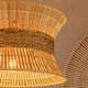 preview thumbnail 8 of 15, Umber 4-Light Modern Natural Rattan Pendant Ceiling Fixture Coastal Nautical Chandelier