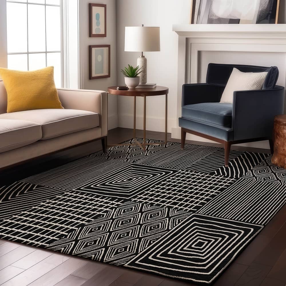 Premium Washable Super Soft Modern Geo Charm Mayfield Rug