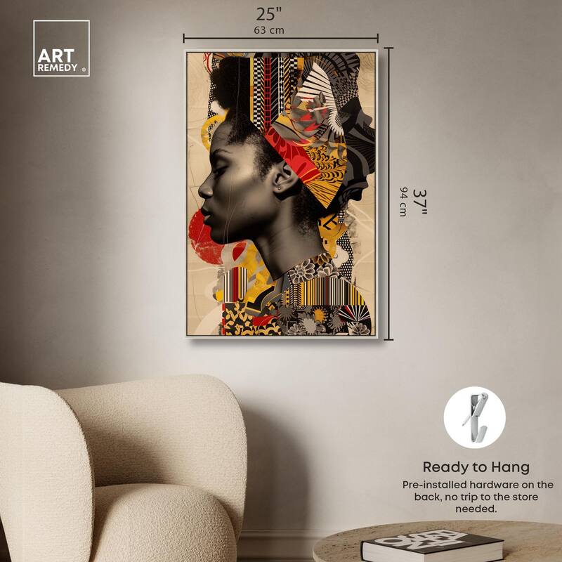 Cultural Collage Canvas by Art Remedy