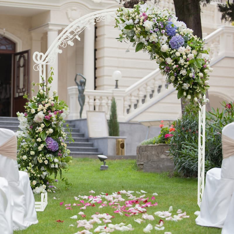 Metal Wedding Garden Arch Trellis Heavy Duty Backdrop Arch Frame Stand