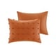 preview thumbnail 77 of 124, Intelligent Design Maize Cotton Jacquard Duvet Cover Set with Euro Shams and Throw Pillows