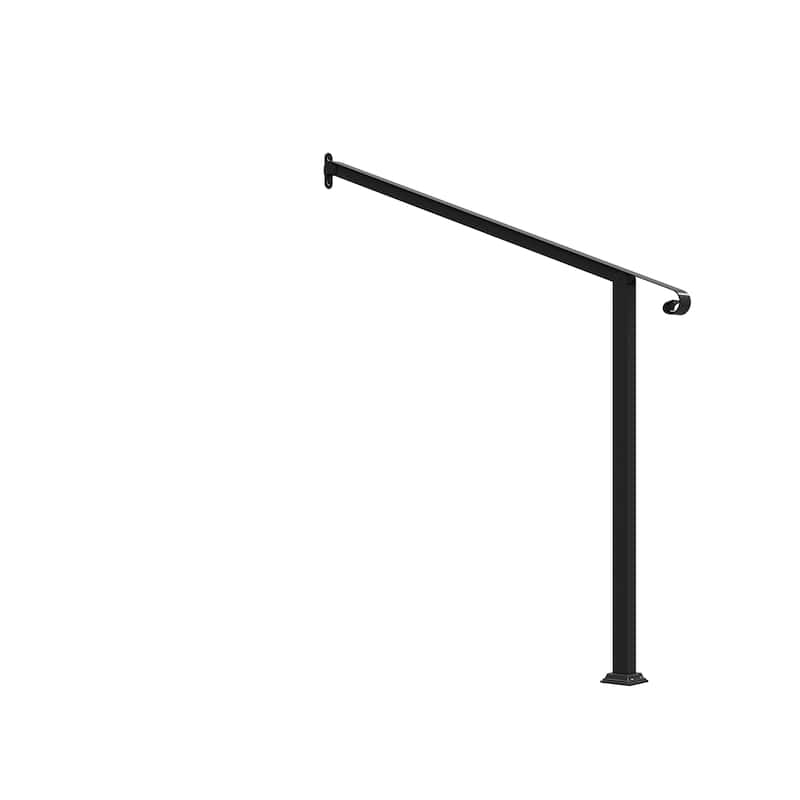 Duty Wrought Iron Outdoor Handrail Safety Rail for Steps, Porches