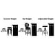 preview thumbnail 3 of 22, Hillsdale Santa Clara II Swivel Stool, Antique Gray