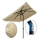 preview thumbnail 9 of 19, 10 x 6.5ft Rectangular Patio Umbrella Outdoor Market Umbrellas