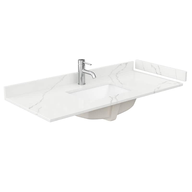 Wyndham Collection WCS141448S-QTZ-UNSMXX Sheffield 48" Free Standing