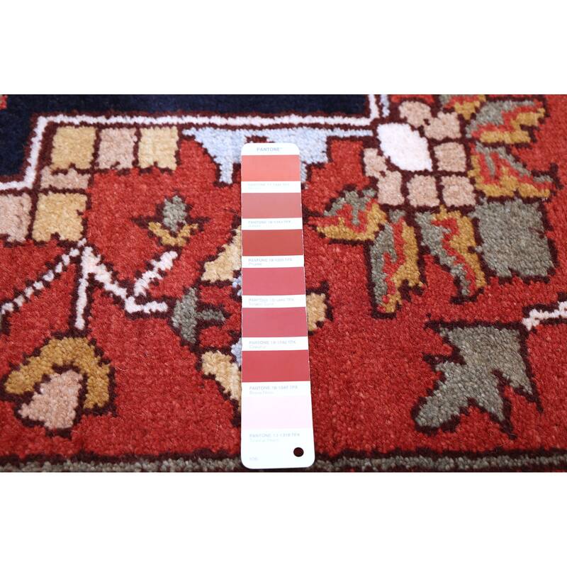 ECARPETGALLERY Hand-knotted Serapi Heritage Dark Copper Wool Rug - 9'0 x 12'4