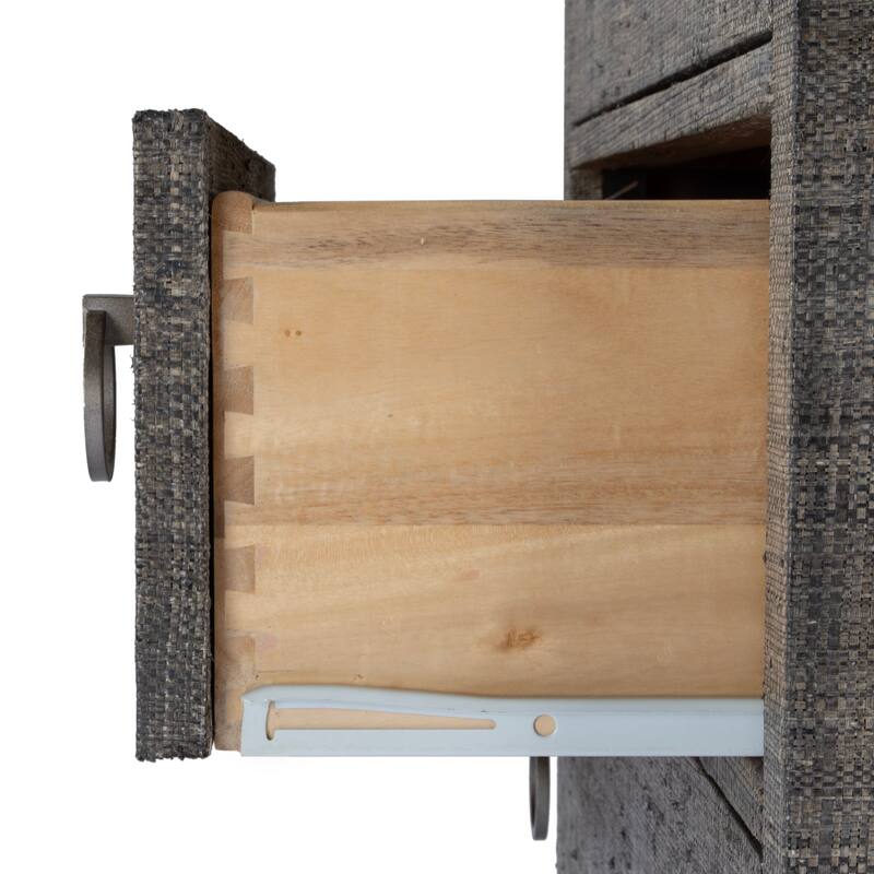 Bar Harbor 5 Drawer Raffia Dresser