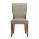 preview thumbnail 4 of 6, Andorra Sage Velvet Upholstered Dining Chair (Set of 2) by iNSPIRE Q Classic