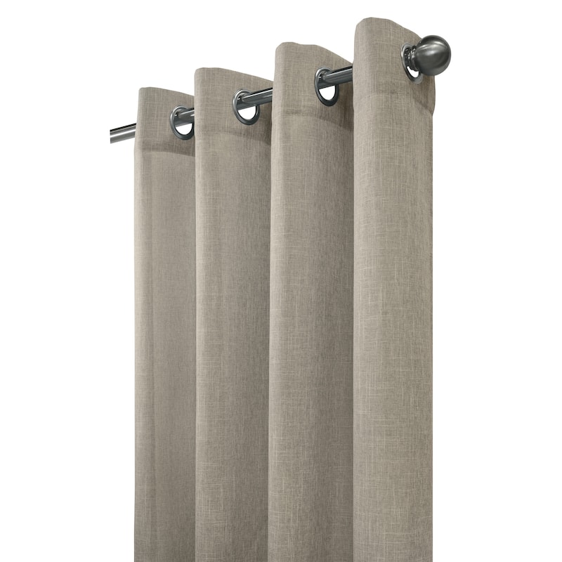 Limbourg Semi Sheer Linen Blend Curtain Panel by Habitat