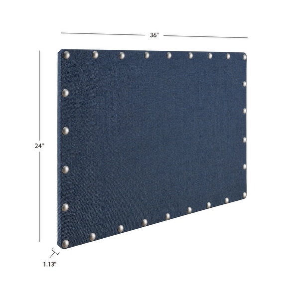 Burlap Corkboard with Nail-head Accents