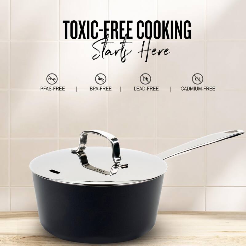 Alva Maestro Diamond‑Reinforced Non‑Stick Ceramic Saucepan