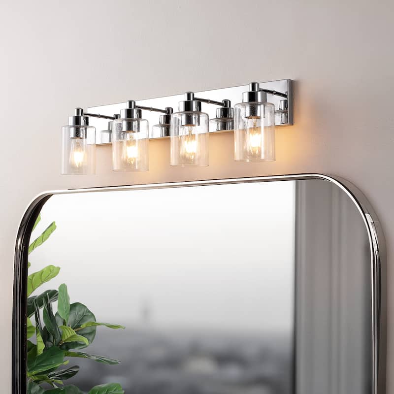 Lydia Seeded Glass/Iron LED Vanity Light, by JONATHAN Y