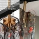 preview thumbnail 15 of 20, Kasy Modern 5-Light Linear Chandelier Textured Glass Kitchen Island Light Art Deco