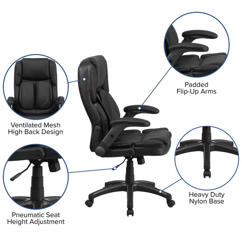 Extreme Comfort High Back LeatherSoft Executive Ergonomic Office Chair