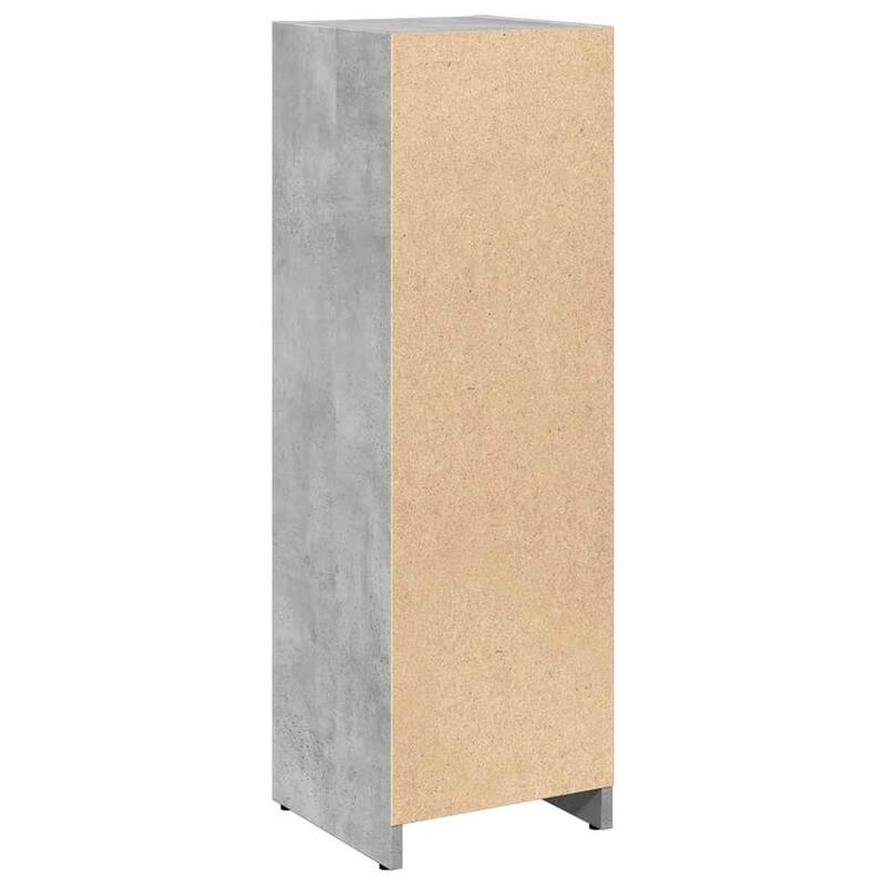 vidaXL Bathroom Cabinet Concrete Grey Engineered Wood Small - 11.8 x 11.8 x 37.4 in