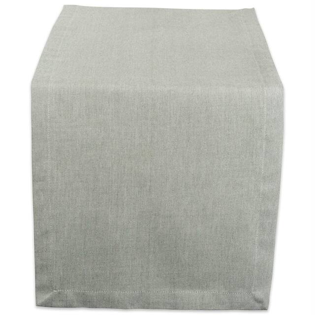 Design Imports Solid Chambray Table Runner (0.25 inches high x 14 inches wide x 72 inches deep)