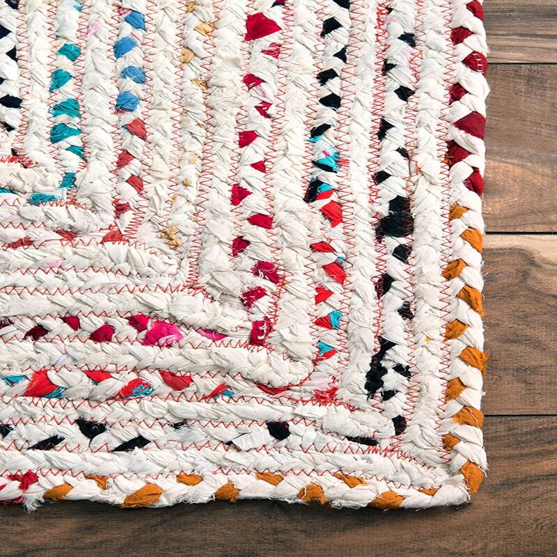 Hand-Woven Colorful Cotton Area Rugs - Vibrant and Artistic Touch for Your Space