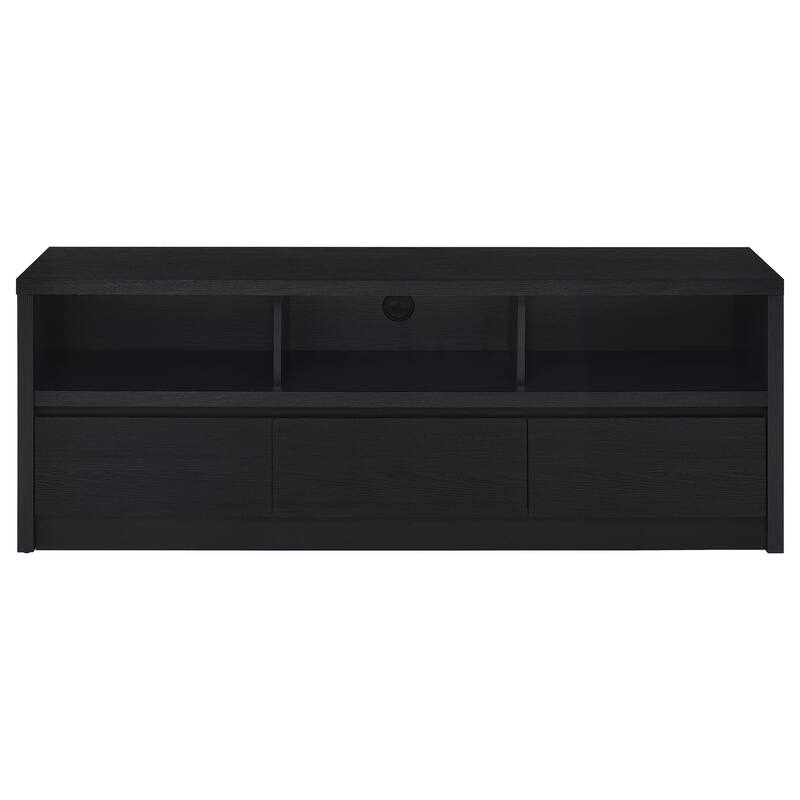 O'Brien Black 3-drawer TV Stand Media Console