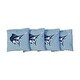 preview thumbnail 1 of 1, Palm Beach Atlantic Sailfish Grey Cornhole Bags All-Weather Resin Filled