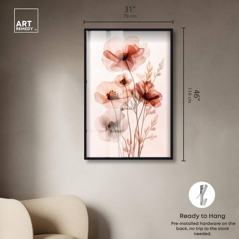 Petal Dye I Shadowbox by Art Remedy