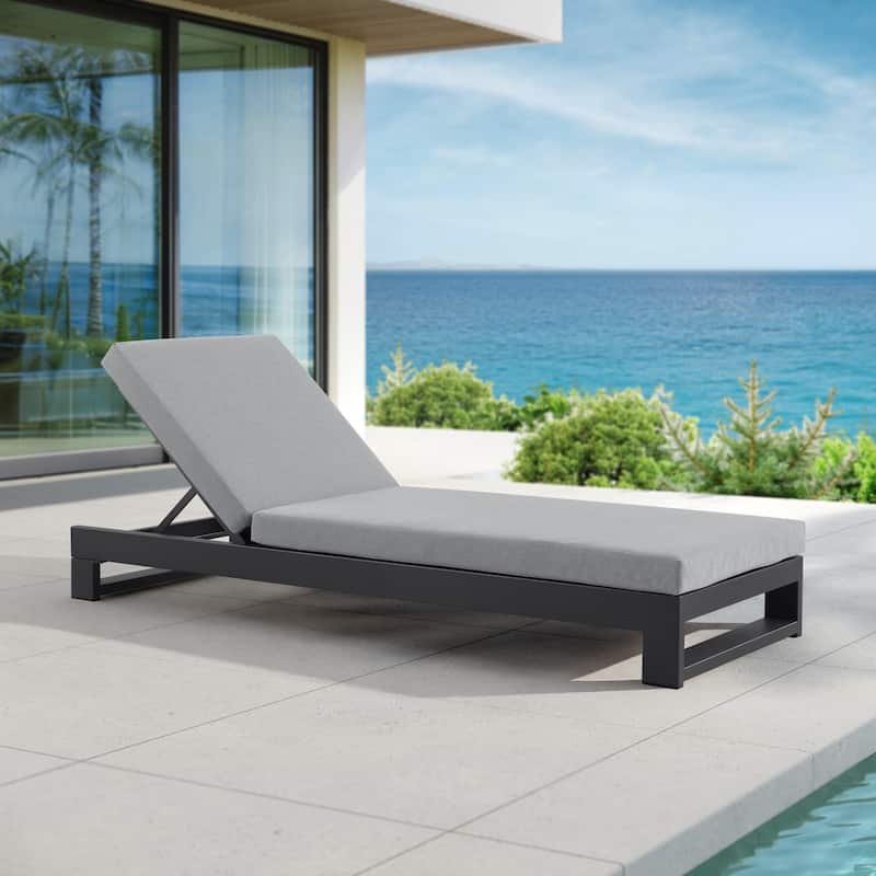 KOVA Minimalist Aluminum Outdoor Chaise Lounge (Set of 2)