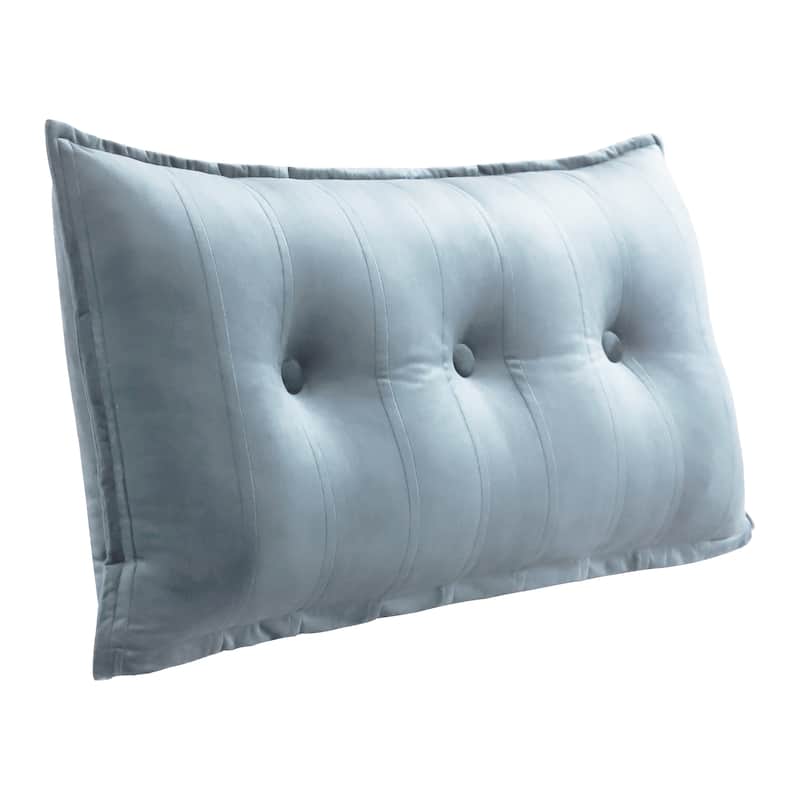 WOWMAX Decorative Body Pillow Button Tufted Headboard Reading Support Back Pillow - Twin