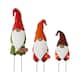 Glitzhome Metal Rusty Yard Stake or Standing Decor or Hanging Decor (3 Functions) - Gnome Family