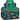 Thermos Kid's Woodland Dino Lunch Duffle Bag and Bottle Set - Blue - Dinos/Blue