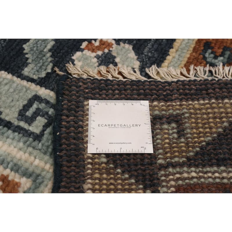 ECARPETGALLERY Hand-knotted Jules Serapi Dark Navy Wool Rug - 7'9 x 10'2